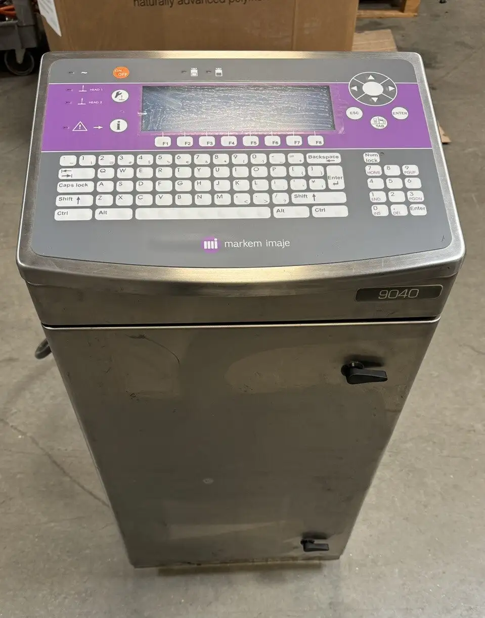 Markem-Imaje 9040 Ink Jet Printer with ENP35372/B Print head module