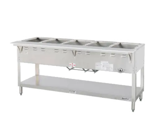Duke WB305 72 3/8" Hot Food Table w/ (5) Wells & Cutting Board, Natural Gas