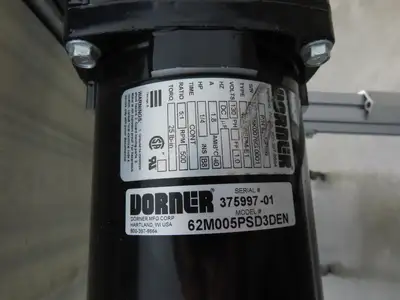 Dorner 2200 Portable Belt Conveyor 8'L x 21.25"W Variable Speed 115V 130FPM