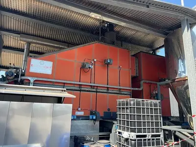 USED UNICONFORT SRL MOBILE GRATE BOILER FOR WOOD CHIPS