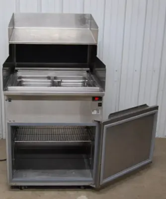 142-0015 H&K Refrigerated Chicken Breading Batter Station and Cooler