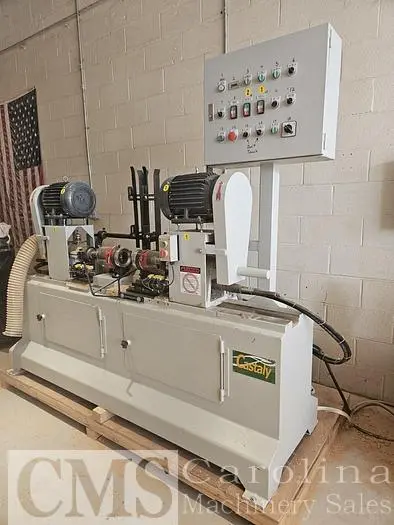 Used 2022 CASTALY BR120 BECT DOUBLE END CHUCKING & THREADING MACHINE Dowel Machines | CAROLINA MACHINERY SALES #421444