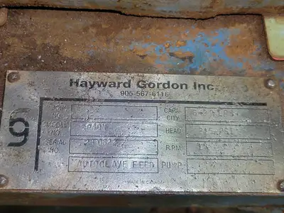 USED HAYWARD GORDON SP40N