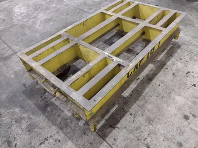 16 TON (32,000 LBS) x 46" x 80" HEAVY DUTY RAIL MOUNTED PORTABLE TRANSFER CART: YOBRO #24227