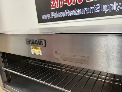 New | in-Stock Vulcan Used Vulcan 1036C 36 1/2" Countertop Cheese Melter - 208V, 3.6 kW - New Elements Salamanders & Cheese Melters Illinois US | Falcon Restaurant Supply #1374853