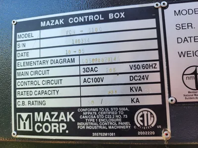 Used MAZAK VCN-510 C Vertical Machining Centers Minnesota US | INTER-PLANT SALES #339680