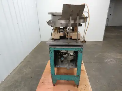 Haumiller Engineering 24" Stainless Vibratory Bowl Parts Feeder On A Stand 110v