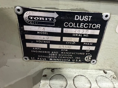 TORIT 64 3/4HP DUST COLLECTOR - 115V