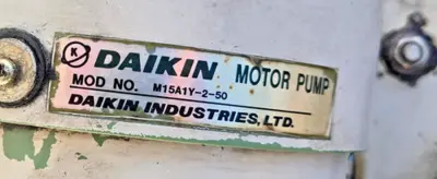 Daikin Hydraulic Oil Motor Piston Pump CNC M15A1Y-2-50 3 Phase Induction 1.5kw