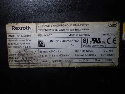 USED REXROTH MSK101E0300FNM1BG2NNNN