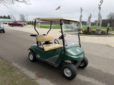 (1) 2015 E-Z-Go golf cart with a Kawasaki gas engine, does not include Club canopy, includes ball wa...