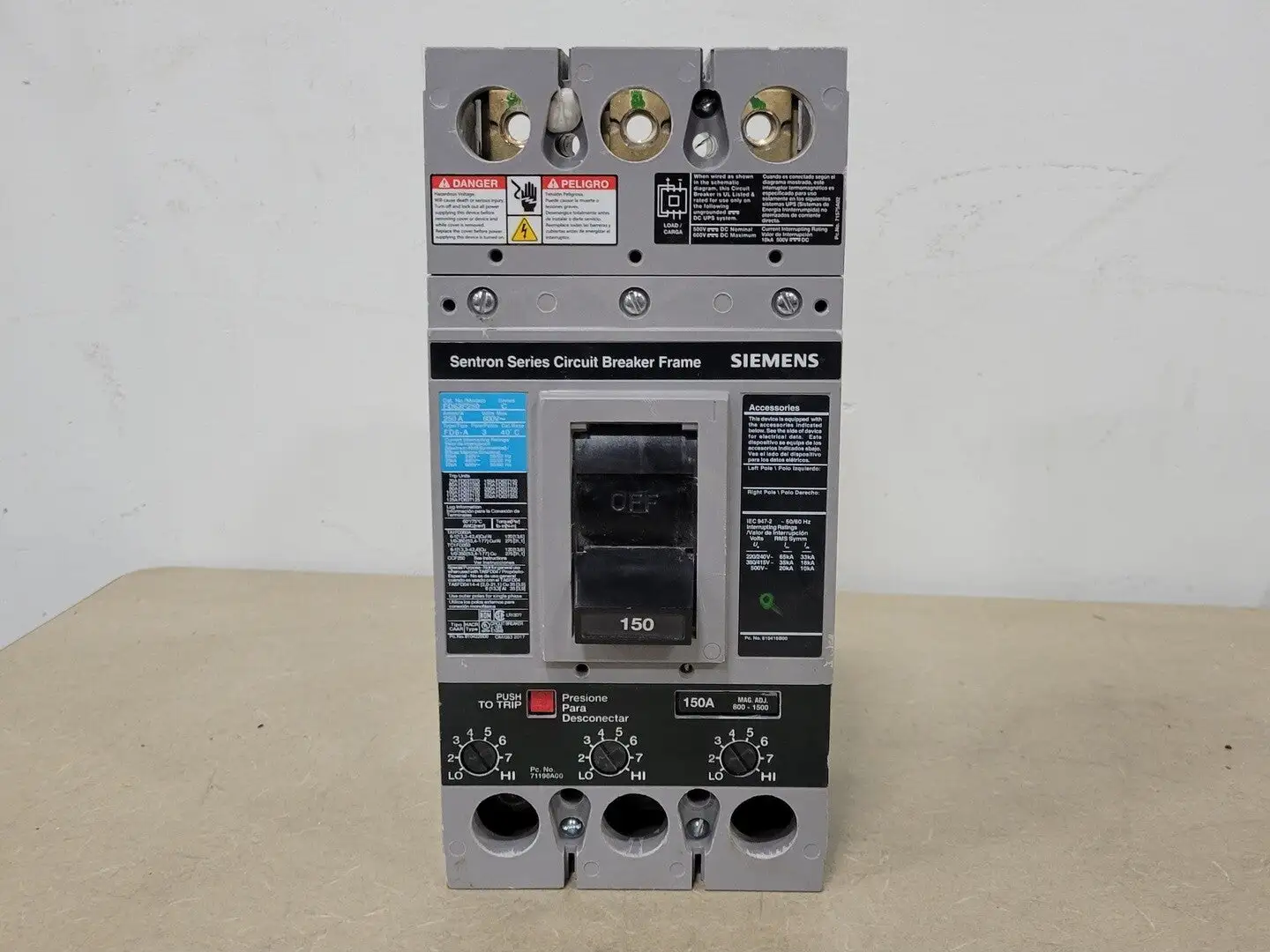USED SIEMENS FD63F250