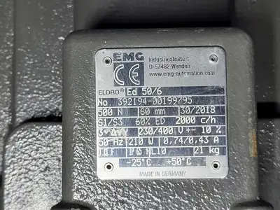 New | in-Stock 2018 EMG ED 50/6 Electric Motor Driven Actuators British Columbia CA | Lenmark #368505
