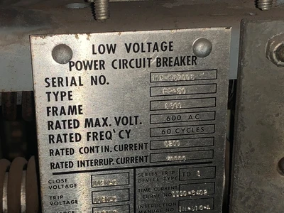 Federal Pacific FP-50 Low Voltage Power Circuit Breaker
