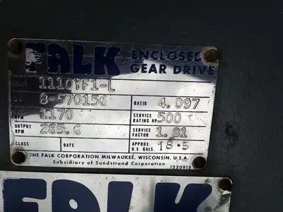 Falk Model 1110YF1-L Gear Reducer