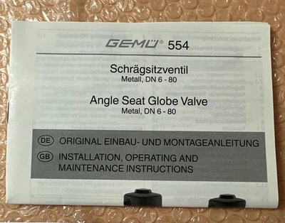 NEW Gemu 554 25D5934 51 1
