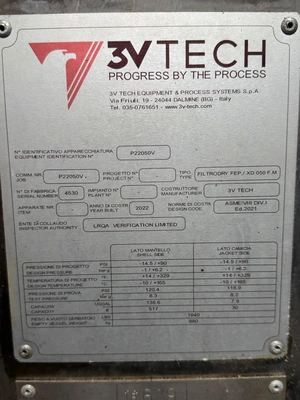 2022 3V TECH FILTRODRY FEP/XD 050 F.M. Filter Nutsche | Perry Equipment (6)