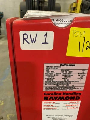 2010 Raymond 102T-F45L Electric Pallet Jack, 24V
