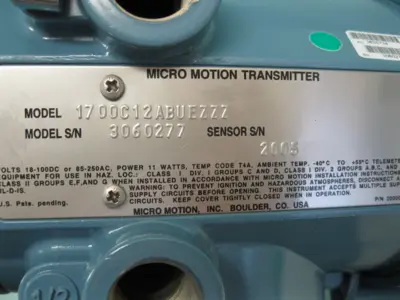 USED Micro Motion 1700 C12 AB UEZZZ