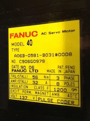 USED FANUC A06B-0581-B031/0008