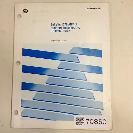 Used ALLEN BRADLEY 1370-5.0.8 Manuals Michigan US | Ideal Machinery #571865