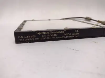 Used Spectrum Illumination 6″ x 6″ Back Light with Red LEDs and6 Inch Cable Light Source Equipment Michigan US | Maverick Industrial Sales #1396872