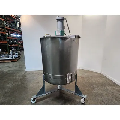 Used 568 Liter (150 gallon) Stainless Steel Portable Mix Tank
