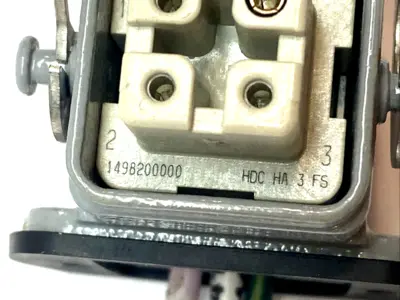 USED WEIDMULLER HDC HOUSING W/ FEMALE INSERT 1498200000