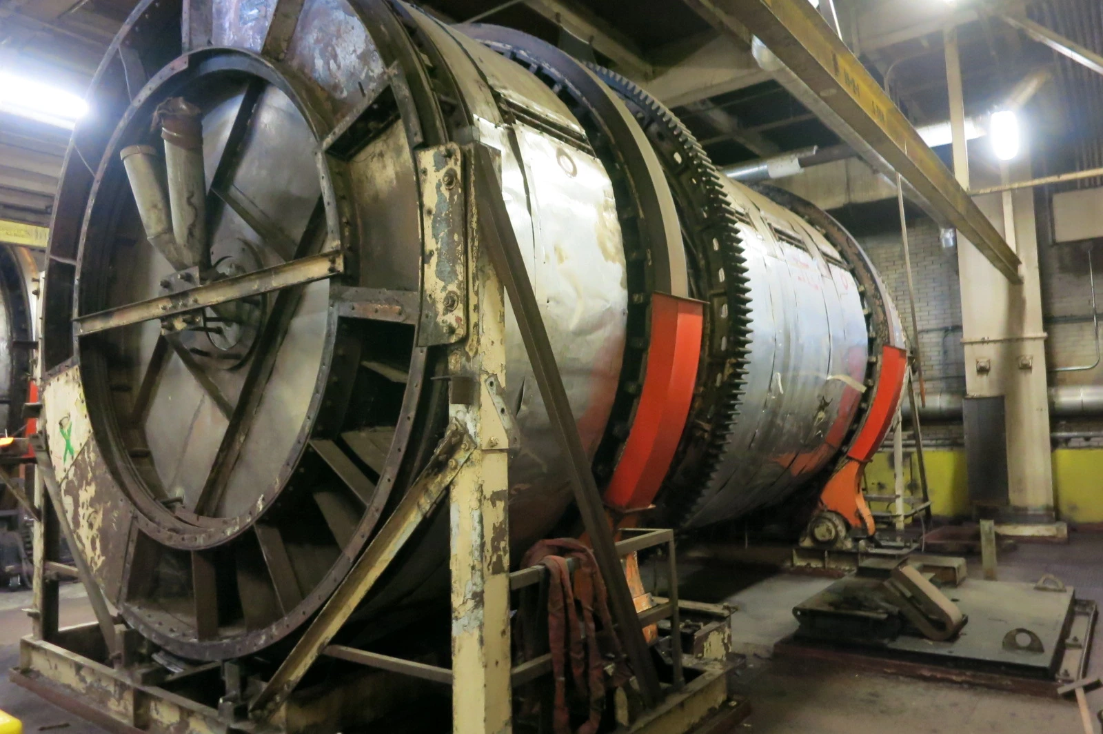 Link belt Rotary Dryers, 22' x 14', Discharge air lock