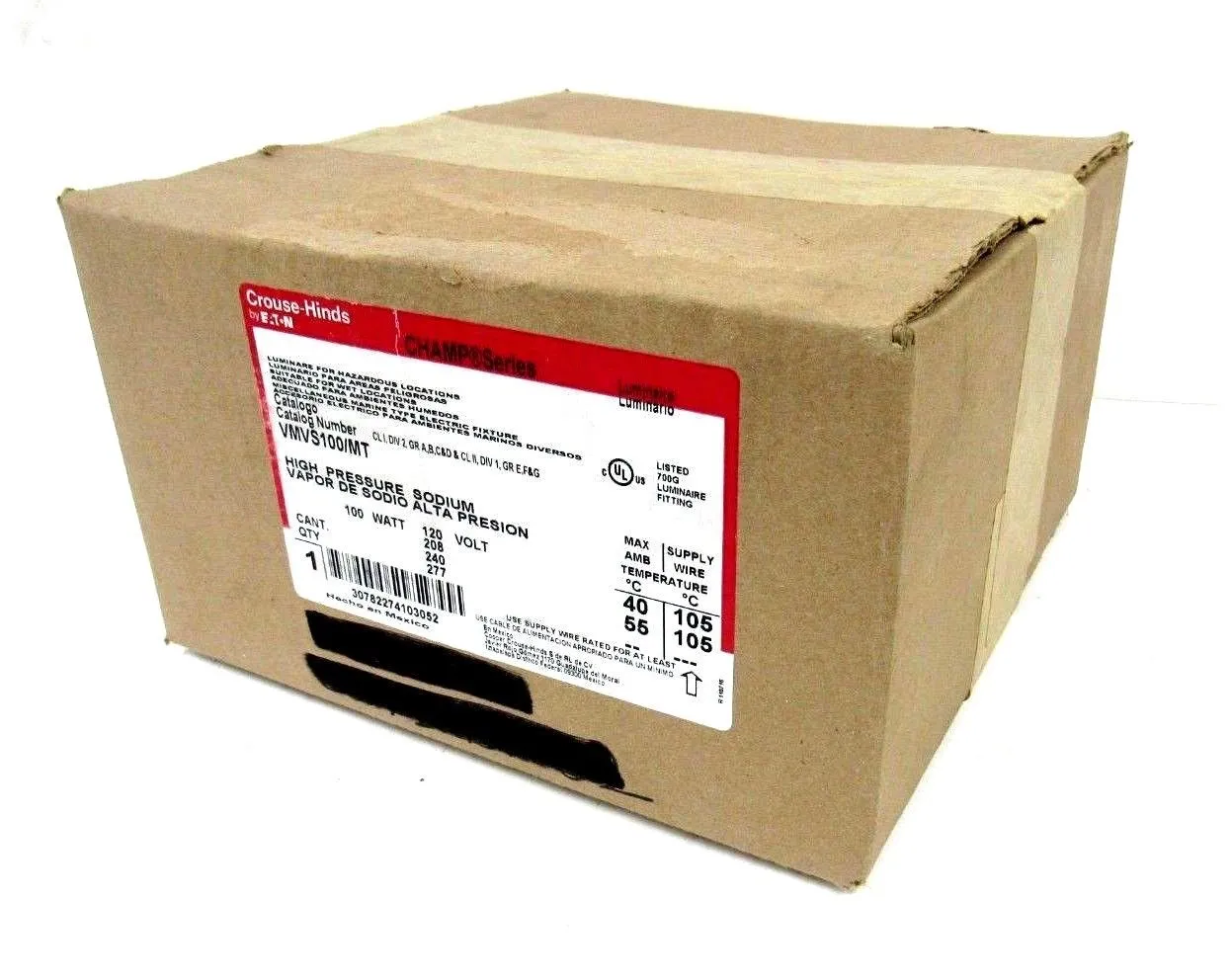 NEW CROUSE HINDS VMVS100/MT HIGH PRESSURE SODIUM BALLAST FIXTURE VMVS100MT