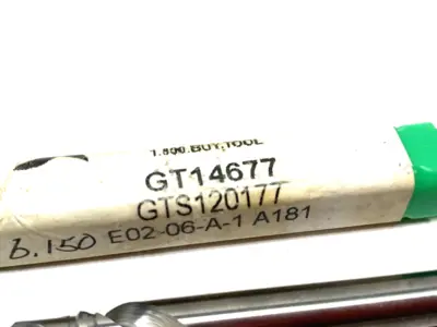 USED GREENE TOOL DRILL BIT W/ COOLANT CHUTES, 2-FLUTE, E02-06-A-1 A181