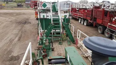 USED 1995 LOADKING INDUSTRIES 48' TANDEM AXLE STEPDECK TRAILER