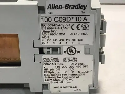 USED ALLEN BRADLEY 100-C09D.10 SER A
