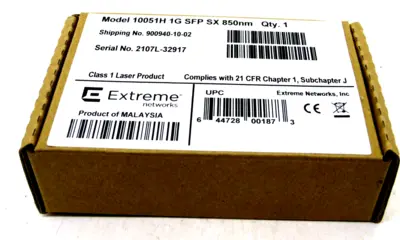 NEW EXTREME NETWORKS 10051H 1000BASE-SX SFP