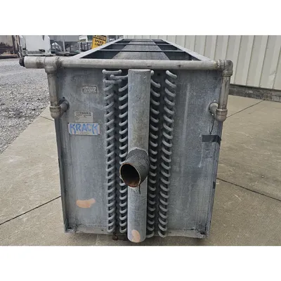 Used Krack Corp Air-Cooled Evaporator Coil Refrigeration Heat Exchanger