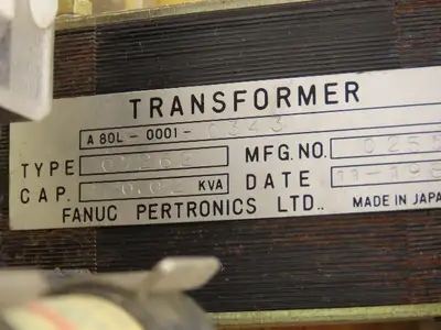 Fanuc A05B-2006-C120 02 Power Supply Control PCB Module With Transformer