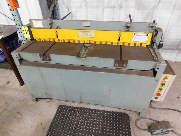 Used _UNKNOWN_ _UNKNOWN_ Power Squaring Shears (Gauge) Indiana US | Thompson Auctioneers #1322704