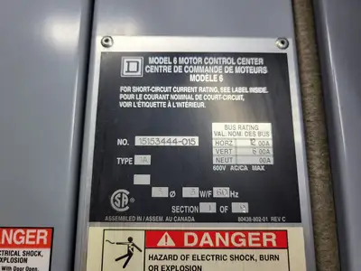 USED SQUARE D MODEL 6