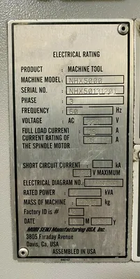 Used 2013 DMG MORI NHX-5000 Horizontal Machining Centers California US | MachineStation #1541570