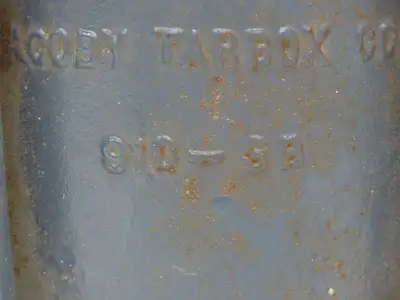 Jacoby Tarbox 910-3B Dual Sight Glass Flow Indicator Flap Check Valve 3" Flanged