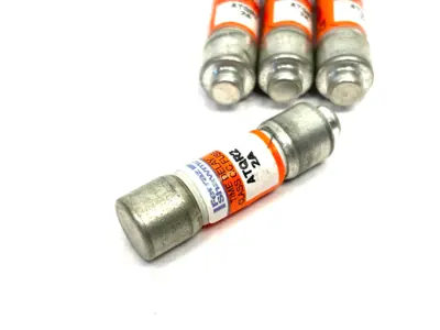 USED FERRAZ SHAWMUT 2A TIME DELAY CYLINDRICAL FUSE CLASS CC