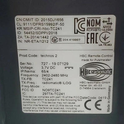 NEW HBC radiomatic MSIP-CRI-hbc-TC241