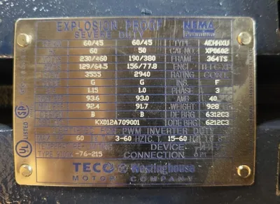 NEW TECO WESTINGHOUSE XP0602