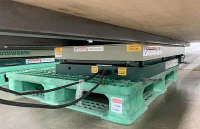 LOT OF (35) MISC. 2,000 LB. 2' x 4' SCISSOR-LIFT TABLES