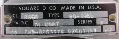 NEW SQUARE D 8960-EQ-1985 CONTACTOR SER.A 8960EQ1985
