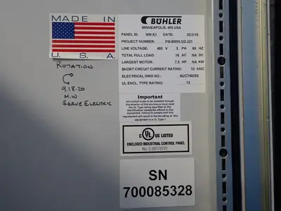 Buhler Industrial Control Panel