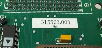 USED UNICO 315503.003 CONTROL BOARD 315503003