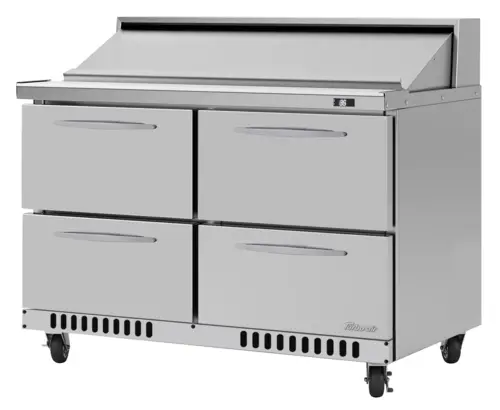 Turbo Air PST-48-D4-FB-N 48 1/4" PRO Series Sandwich/Salad Prep Table w/ Refrigerated Base, 115v
