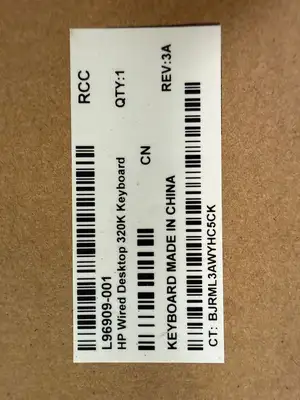 Hp L96909-001 Wired Desktop 320K USB Keyboard (12.5.5)