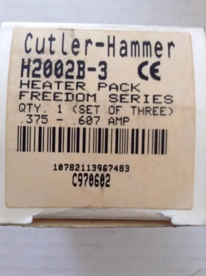 New | in-Stock CUTLER-HAMMER H2002B-3 Miscellaneous Equipment (Electrical & Power) | Surplus Asset Holdings #1189594